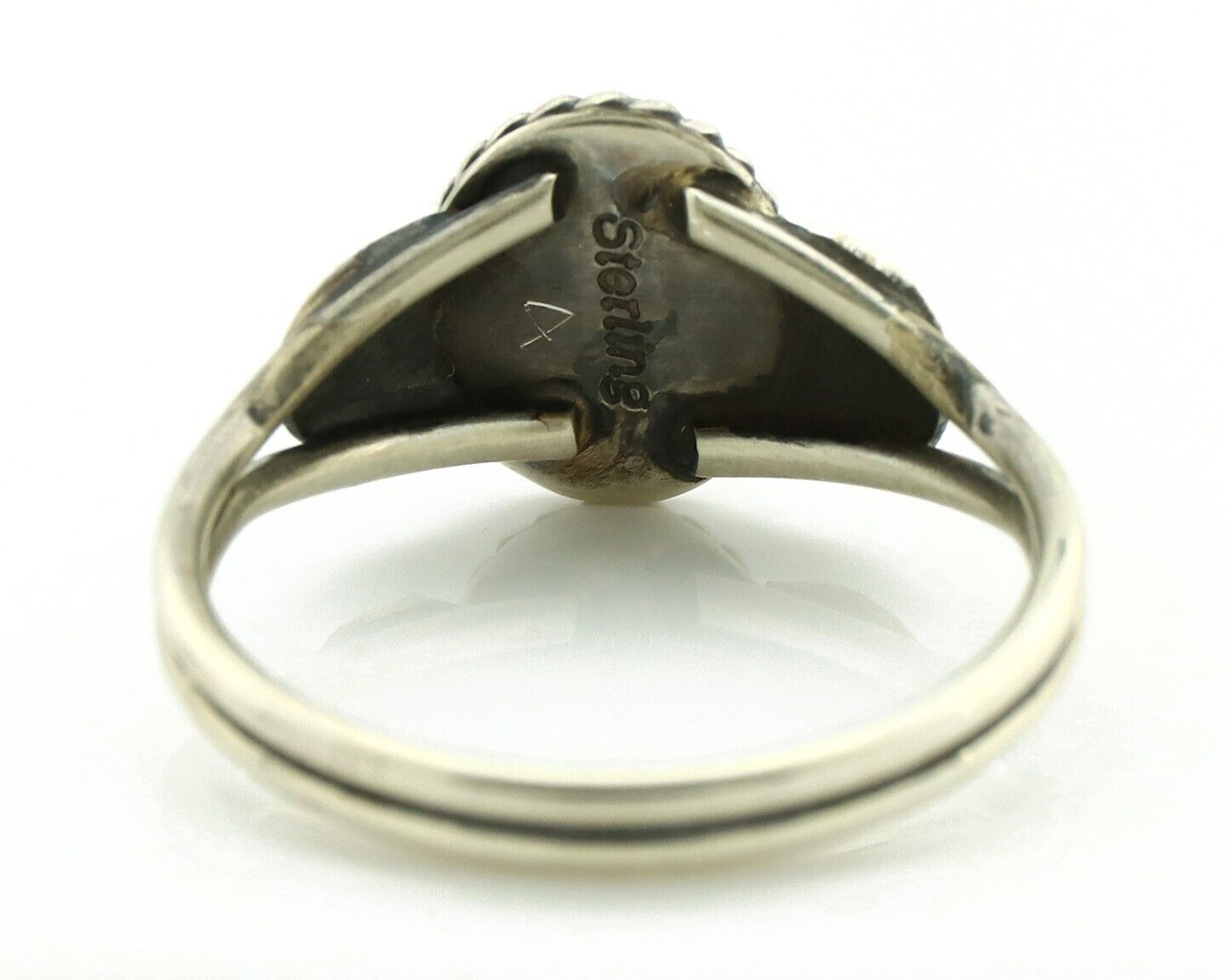 Navajo Ring 925 Silver Natural Royal Blue Lapis Lazuli Native Artist C.80's