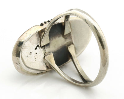 Navajo Ring .925 Silver Turquoise Mountain Native American C.80's