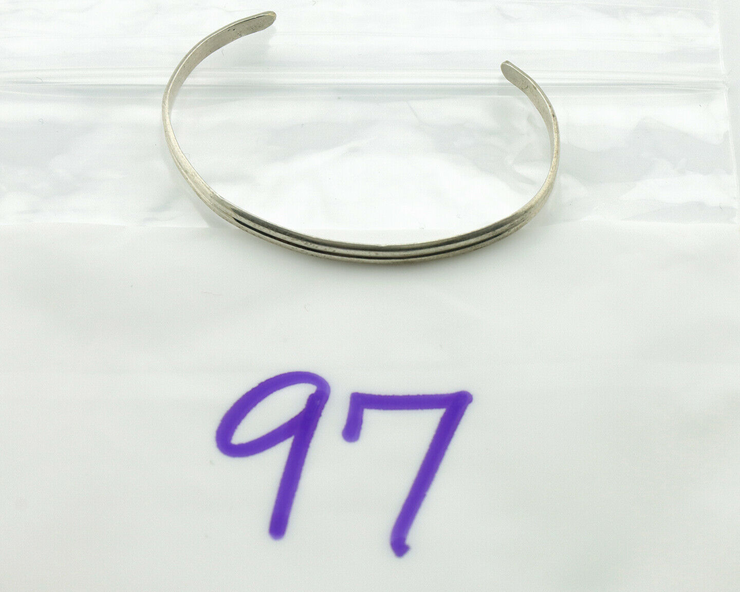 Navajo Toddler Child's Bracelet .925 Solid Silver Native American Artist C.80's