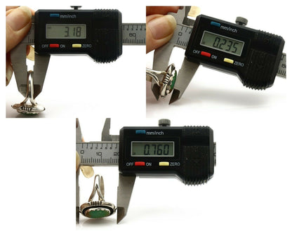 Navajo Ring .925 Silver Kingman Turquoise Handmade Native American Artist C.80's