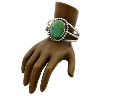 Women's .925 Silver Crescent Valley Turquoise Signed Jerry Roan C.80's