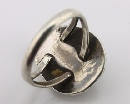 Navajo Handmade Ring 925 Silver Southwest Turquoise Native Artist C.80's
