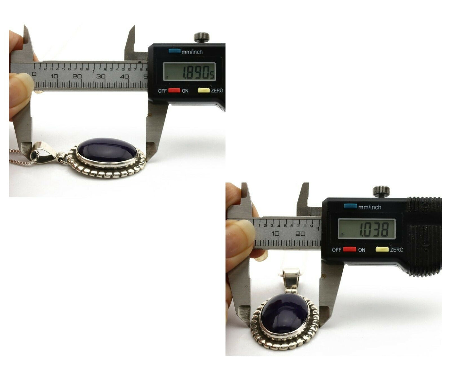 Navajo Necklace .925 Silver Natural Sugilite Apache Manufacturing C.80's