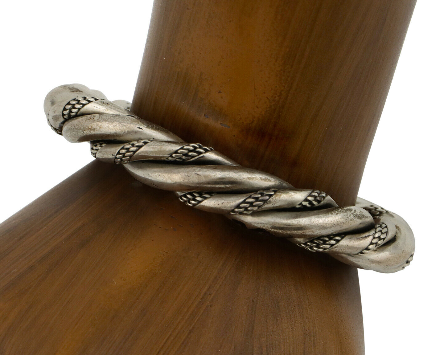 Navajo Handmade Bracelet .925 SOLID Silver Artist Signed D Circa 1980's