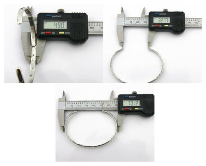 Navajo Bracelet .925 Silver Hand Stamped Arrow Head Artist I Montoya C.80's