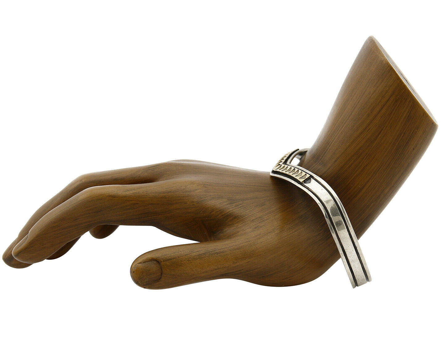 Navajo Bracelet .925 Silver & 14k Solid Gold MM Rogers and TAS Cuff C.80's