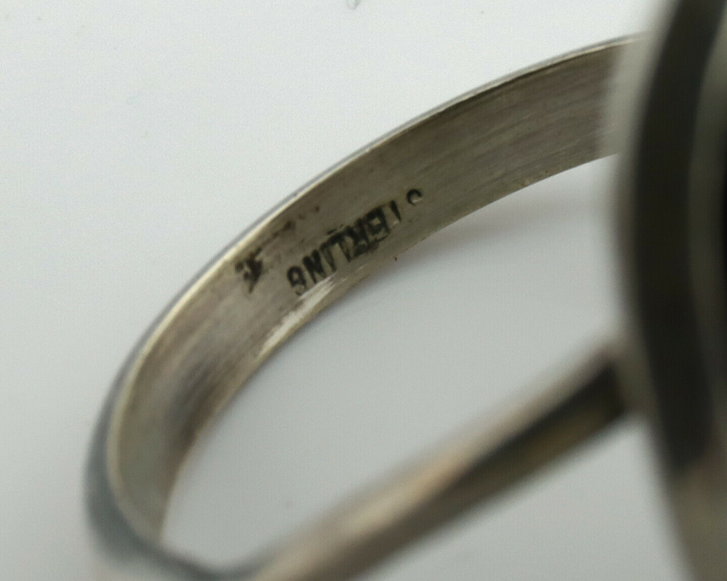 Navajo Ring .925 Silver Blue Turquoise Native American Artist Handmade C.80's