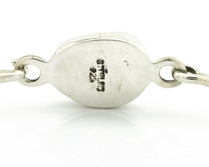 Navajo Bracelet .925 Silver Blue Arizona Turquoise Native American Artist C.90's