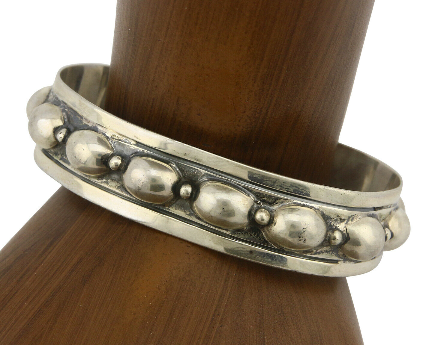 Navajo Bracelet .925 SOLID Silver Handmade Artist Signed C Montoya C. 1980's