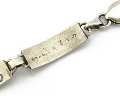 Women's Navajo Bracelet 14k SOLID Gold & .925 Silver Artist MM Rogers