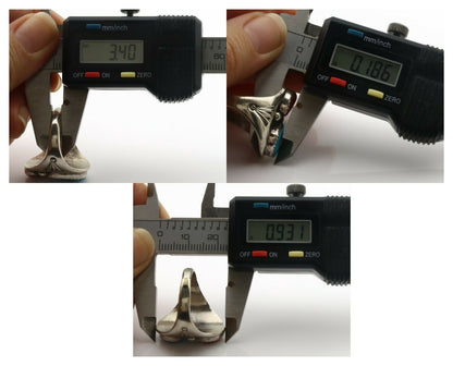 Zuni Ring .925 Silver Natural Blue Turquoise Native American Artist C.1980's