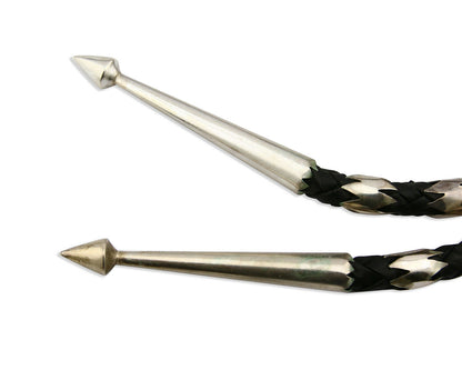 Navajo Bolo Tie .925 SOLID Silver Turquoise Artist Signed S C.80's