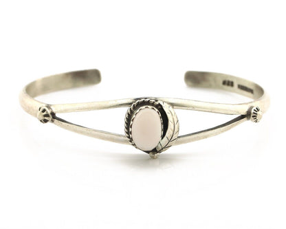 Women's Navajo Bracelet 925 Silver Natural Pink Mussel Native American C.80's