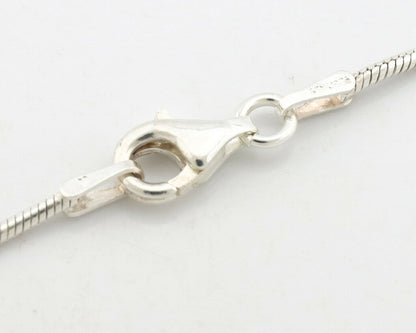 Navajo Kingman Turquoise Pendant .925 Silver Artist Signed Sunrise C.80's