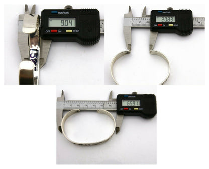 Navajo Bracelet .925 Silver Hand Stamped Artist Native American C.80's