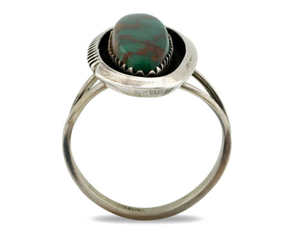 Navajo Ring .925 Silver Turquoise Mountain Native American C.80's