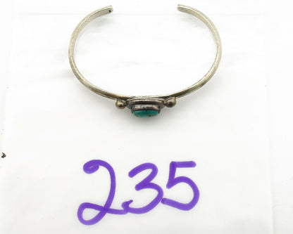 Navajo Bracelet .925 Silver Bisbee Turquoise Native American Artist C.90's