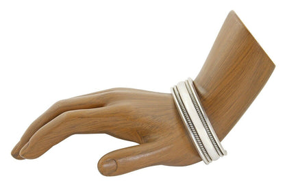VTG Signed Navajo Indian Artist TAHE .925 Silver Cuff Bracelet