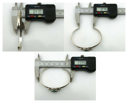 Navajo Bracelet .925 Silver Royston Turquoise Native American Artist C.90's