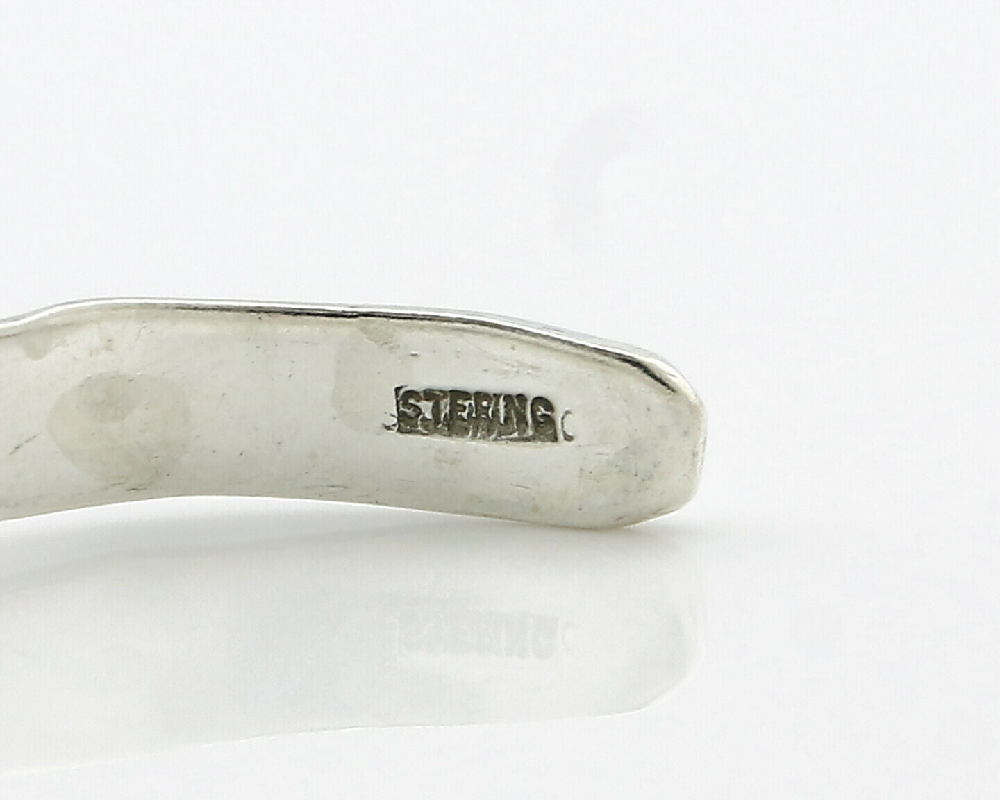 Navajo Bracelet .925 Silver Hand Stamped Arrow Head Artist I Montoya C.80's