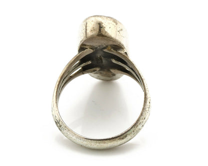 Navajo Ring .925 Silver Arizona Turquoise Native American Artist C80s