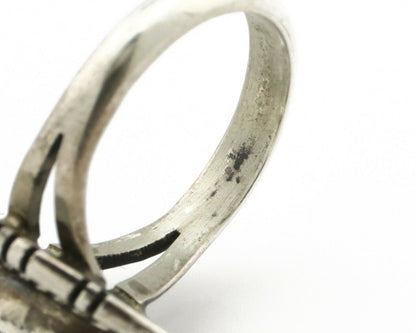 Navajo Ring .925 Silver Arizona Turquoise Native American Artist Handmade C.80's