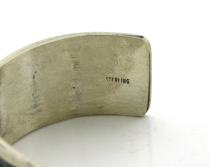 Hopi Bracelet .925 Silver Handmade Kokopelli Corn Sun Overlay Cuff