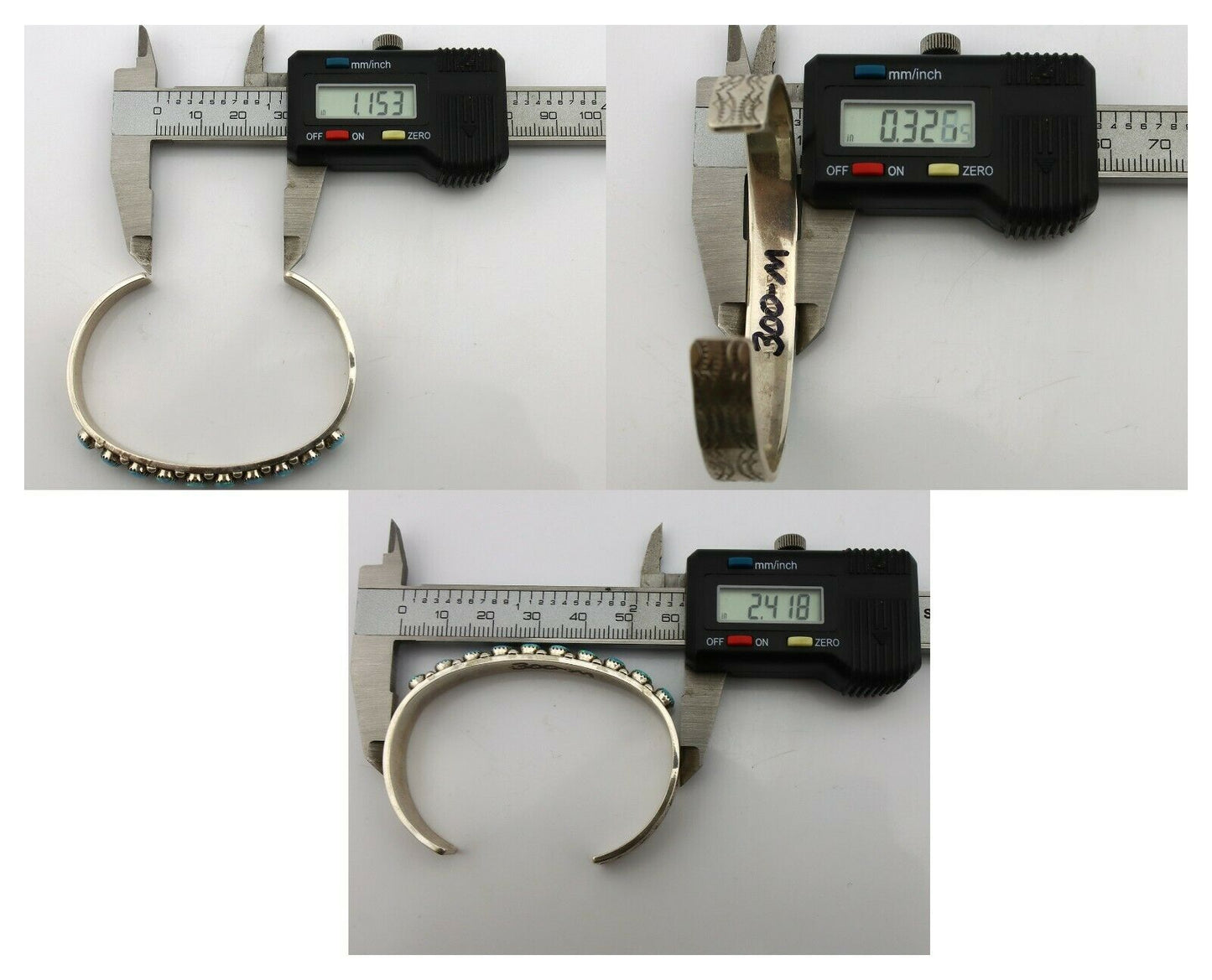 Zuni Bracelet .925 Silver Natural Pink Mussel H. M. Coonsis C.90's