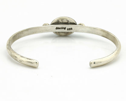 Navajo Bracelet .925 Silver Kingman Turquoise Native American Artist C.90's