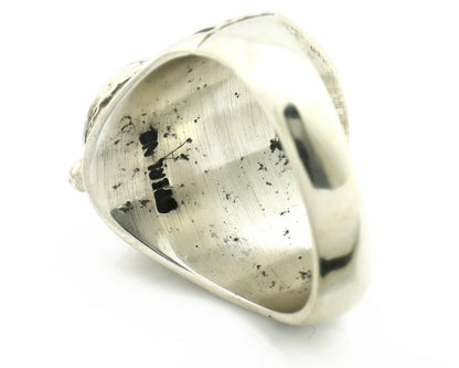 Navajo Ring .925 Silver Blue Southwest Turquoise Native Artist C.80's