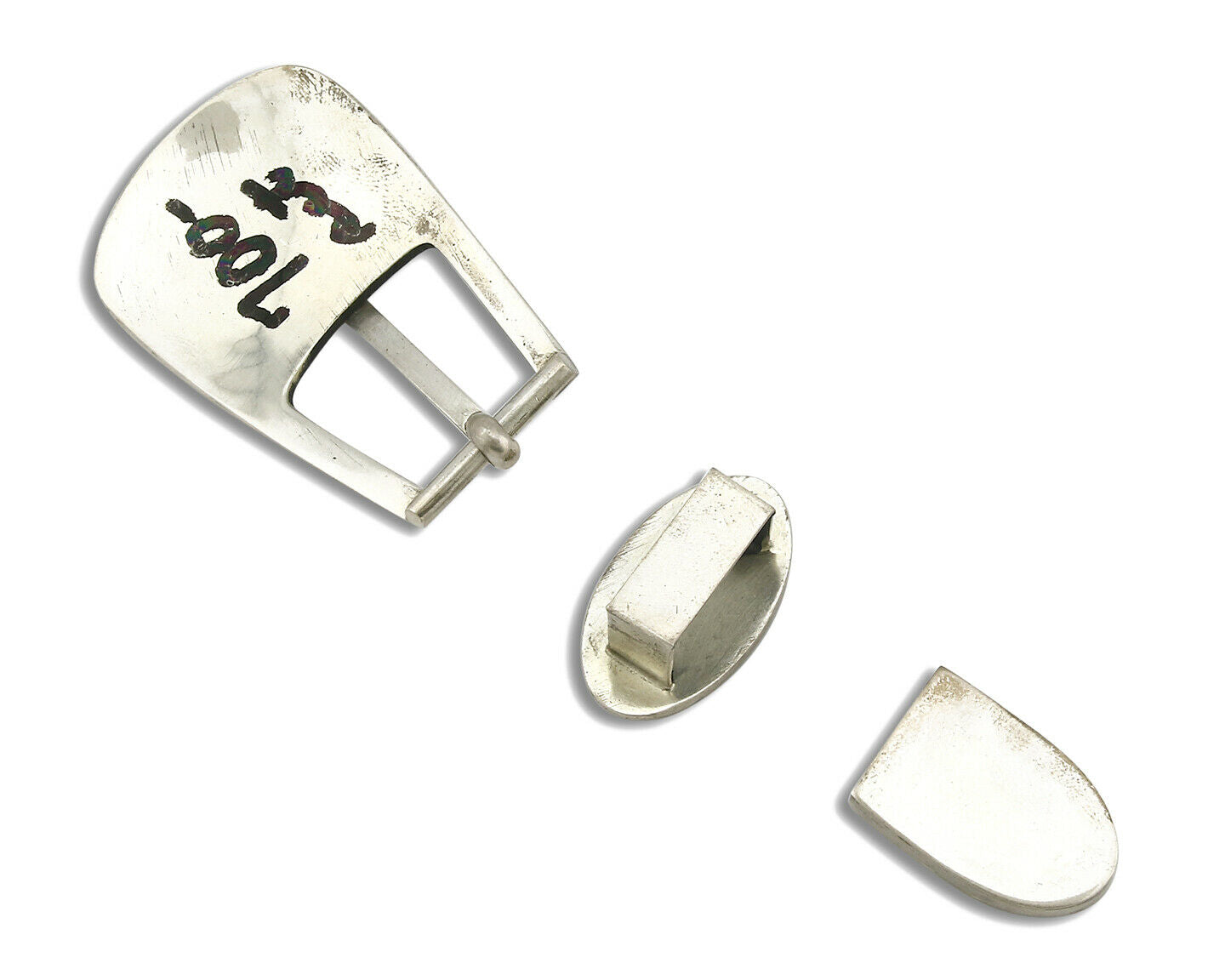 Hopi Ranger Belt Buckle .925 SOLID Silver Handmade Artist Mitchell Sockyma C.80s