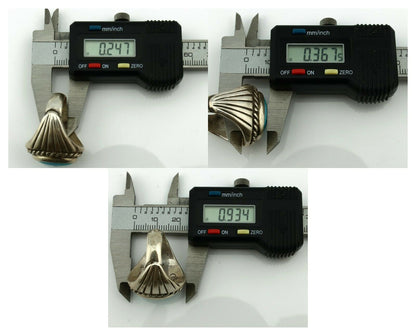 Navajo Ring .925 Silver Blue Southwest Artist Signed C Montoya C.80's