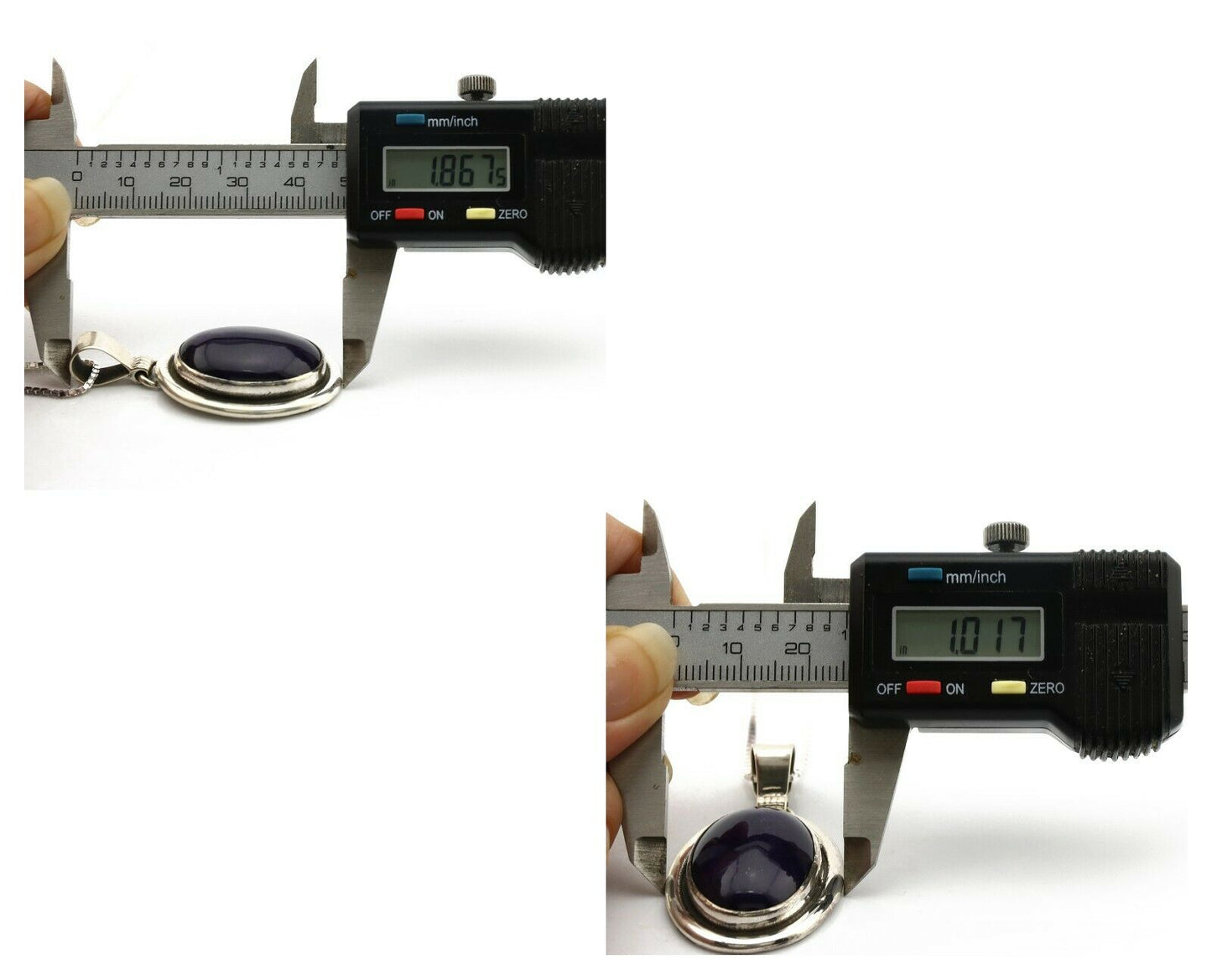 Navajo Necklace .925 Silver Natural Sugilite Apache Manufacturing C.80's