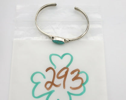 Women's Navajo .925 Silver Nevada Turquoise Artist Inca MFG Circa 1990's