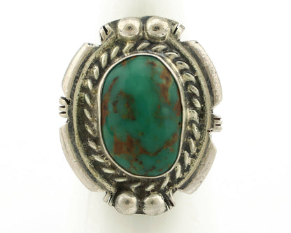 Navajo Ring .925 Silver Royston Turquoise Artist Signed EA C.80's