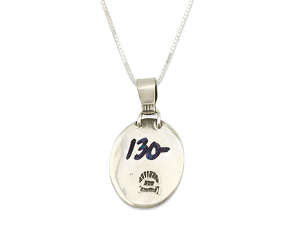 Navajo Necklace .925 Silver Natural Sugilite Apache Manufacturing C.80's