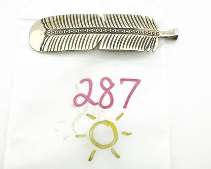 Navajo Hair Clip Barrette 925 Silver Hand Stamped Native Artist Signed BD C.80's