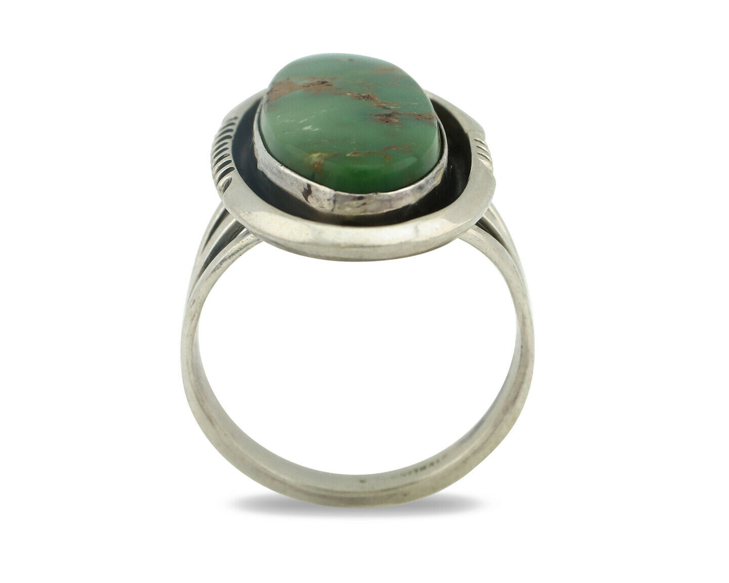 Navajo Ring .925 Silver Royston Turquoise Artist Native American C.80's