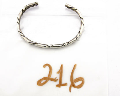 Navajo Twist Bracelet .925 SOLID Silver Handmade Artist TAHE C.80's