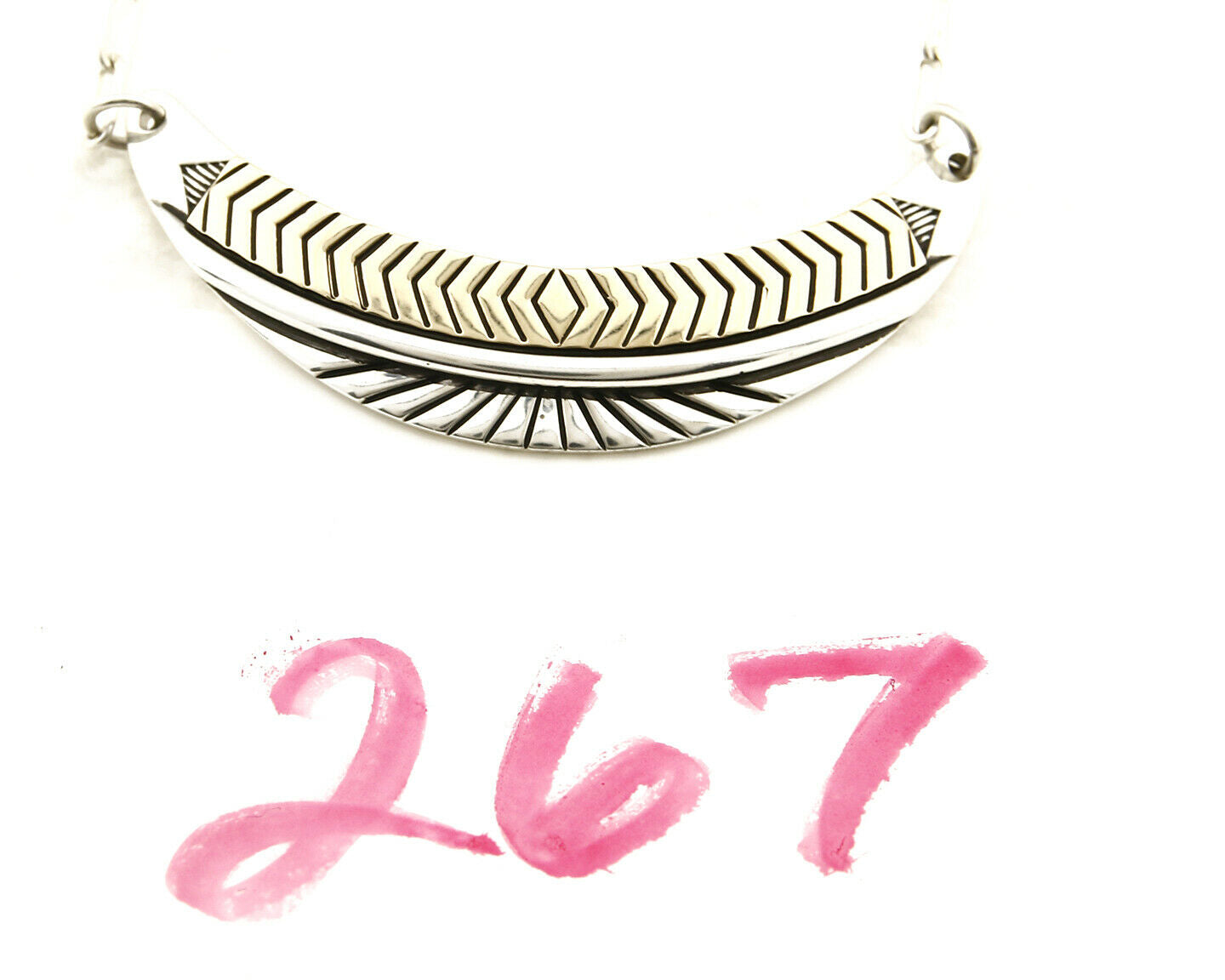 Women's Navajo Necklace .925 Silver & 14k Solid Gold Signed MM Rogers HMY