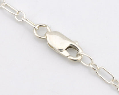 Navajo Necklace 925 Silver Natural Green Turquoise Native Artist Signed C.80's