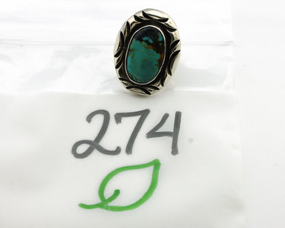 Navajo Ring 925 Silver Turquoise Mountain Artist Signed C Montoya C.80's