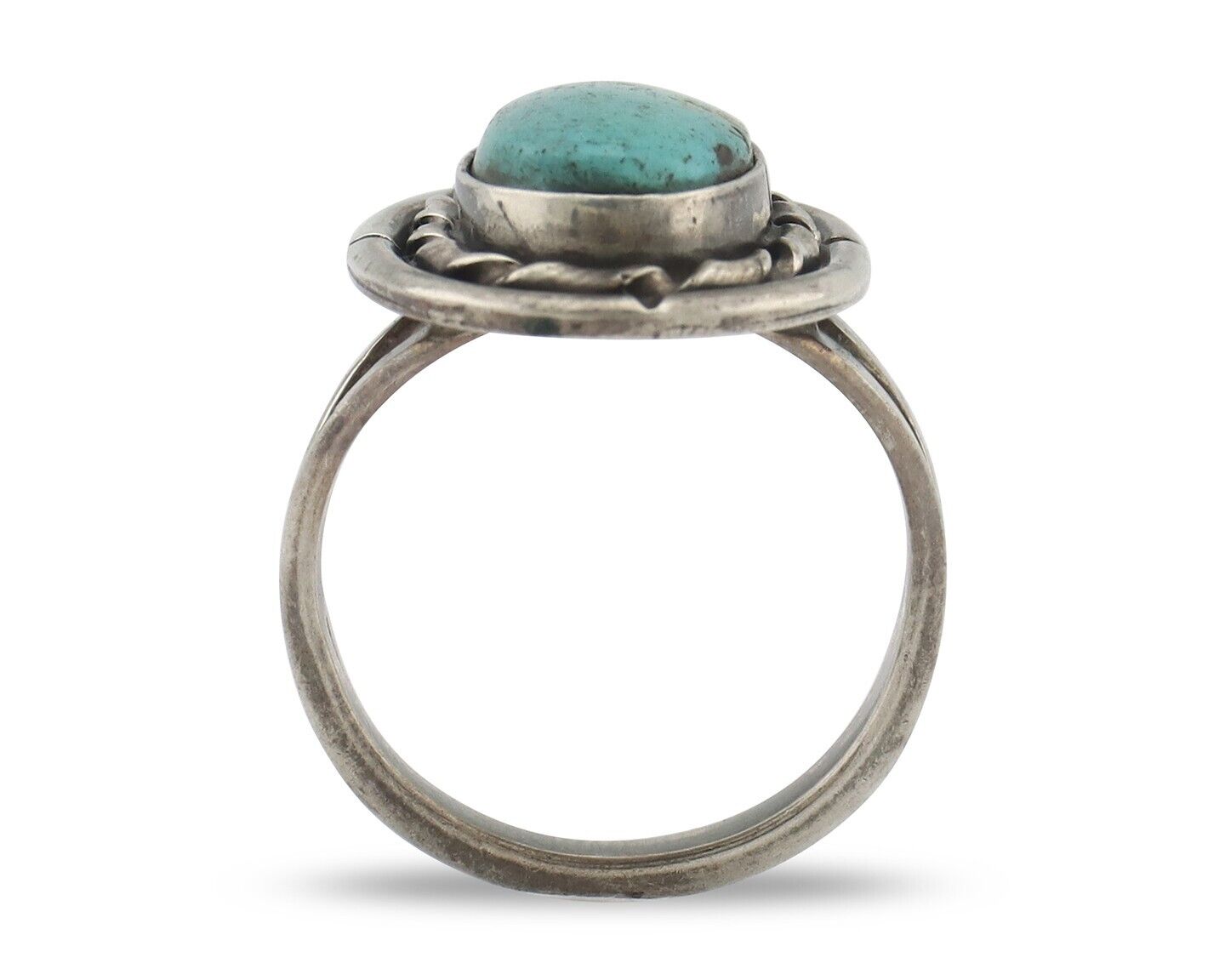 Navajo Handmade Ring 925 Silver Southwest Turquoise Native Artist C.80's