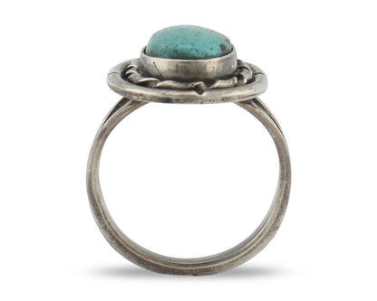 Navajo Handmade Ring 925 Silver Southwest Turquoise Native Artist C.80's