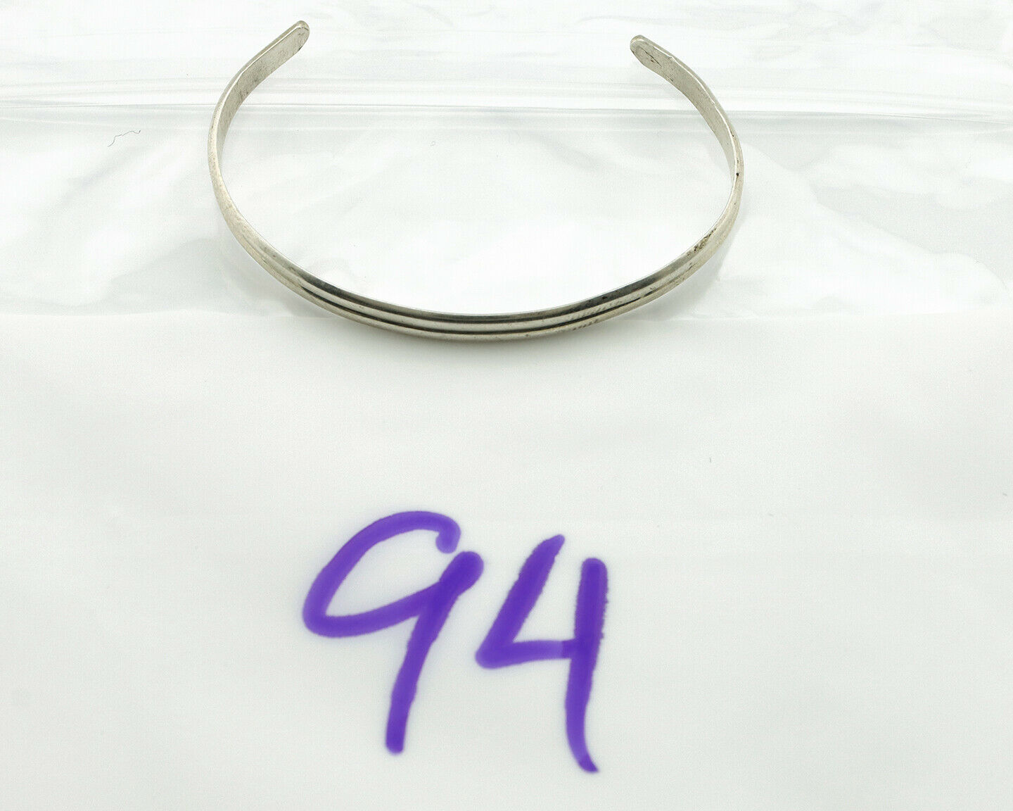 Navajo Toddler Child's Bracelet .925 Solid Silver Native American Artist C.80's