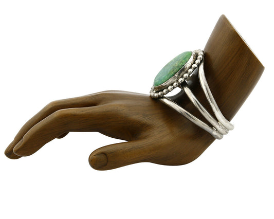 Women's .925 Silver Crescent Valley Turquoise Signed Jerry Roan C.80's
