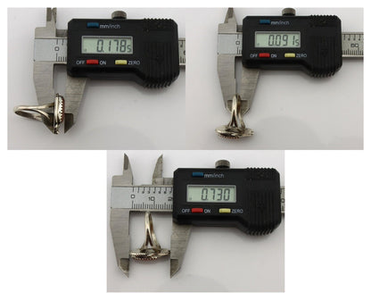 Navajo Ring .925 Silver Natural Pink Mussel Artist Signed Justin Morris C.80's