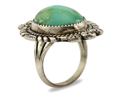 Navajo Ring .925 Silver Royston Turquoise Native American Artist C.80's
