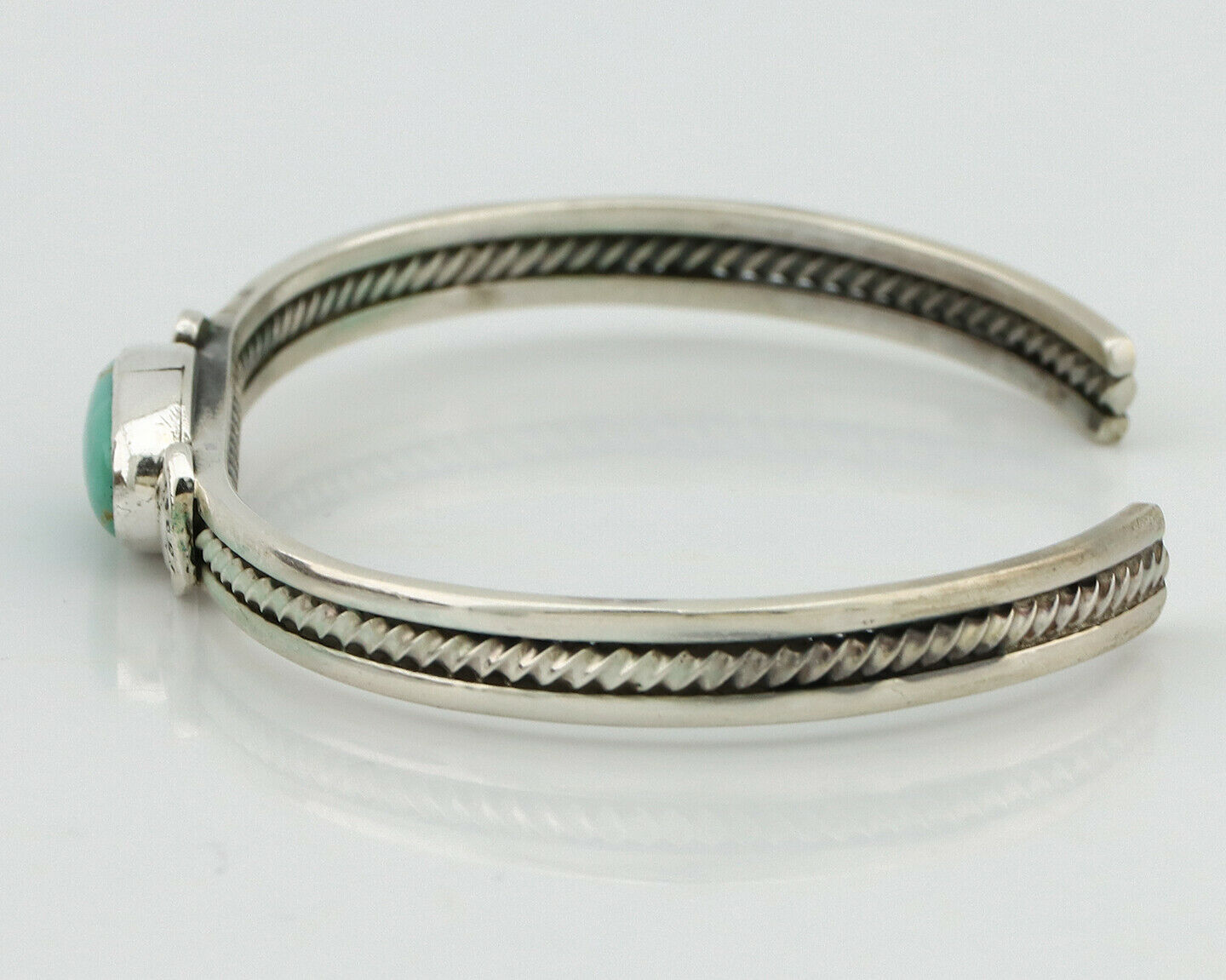 Women's Navajo .925 Silver Kingman Turquoise Artist Inca MFG Circa 1990's