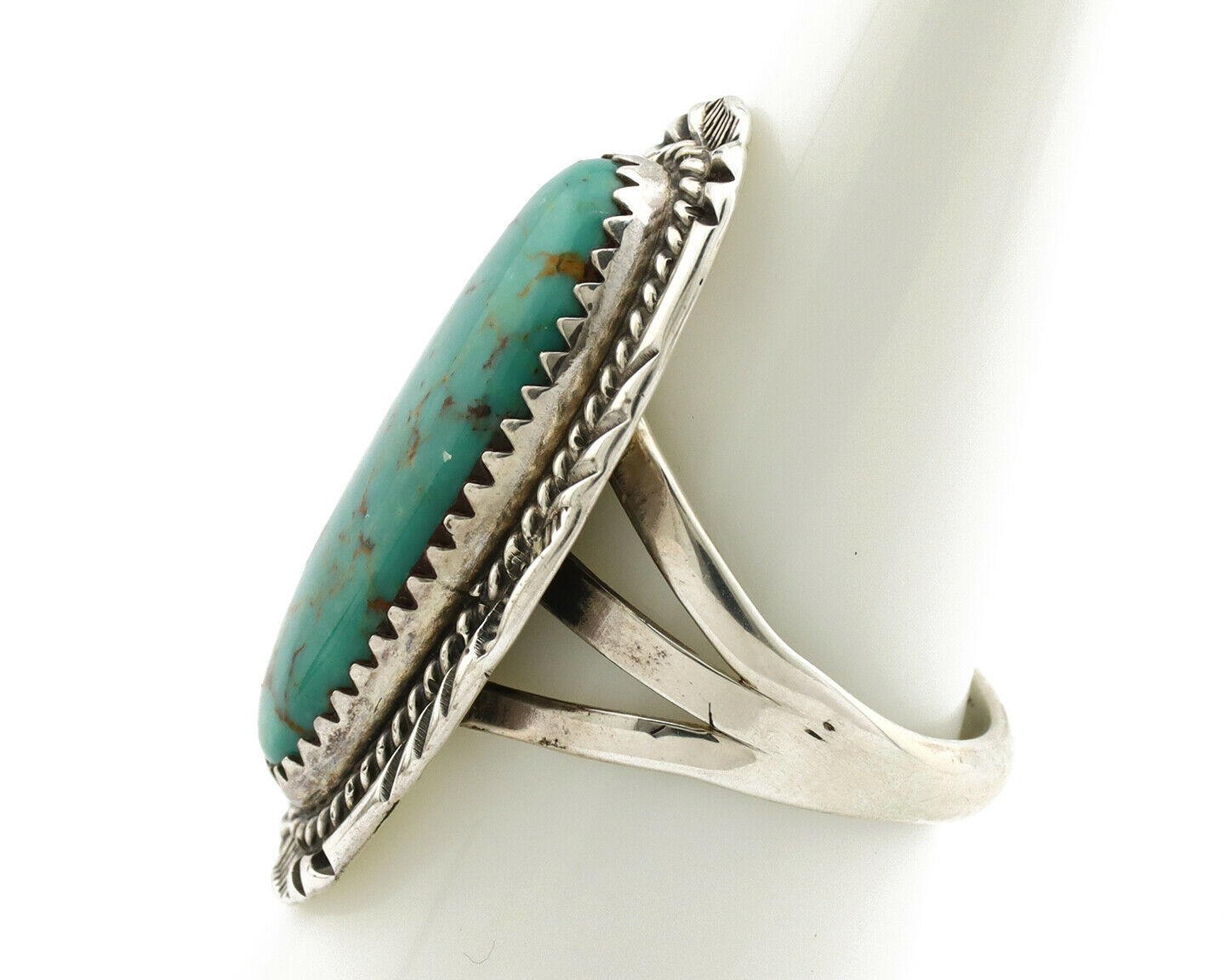 Navajo Ring .925 Silver Arizona Turquoise Artist Native American C.80's